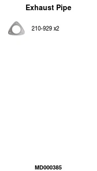 Tuyau d'échappement FA1 MD000385