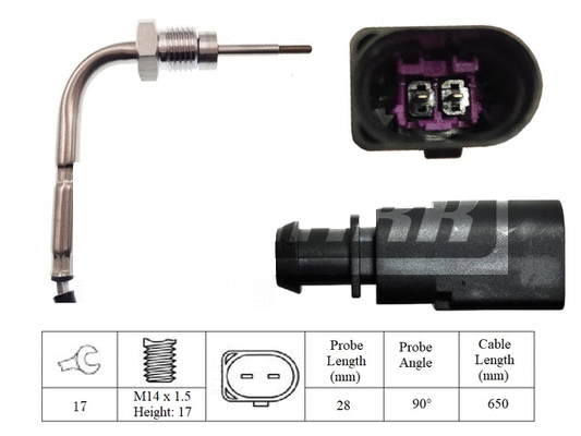 Capteur, température des gaz LEMARK LXT333