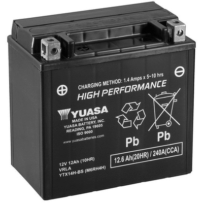 Batterie de démarrage YUASA YTX14H-BS
