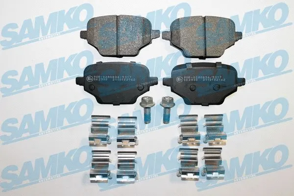 Kit de plaquettes de frein, frein à disque SAMKO 5SP2162K