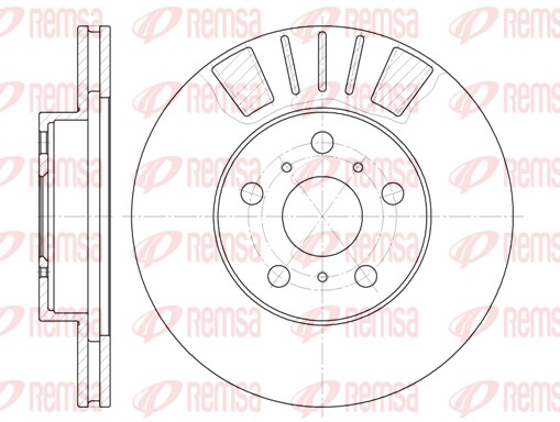 Disque de frein REMSA 6445.10