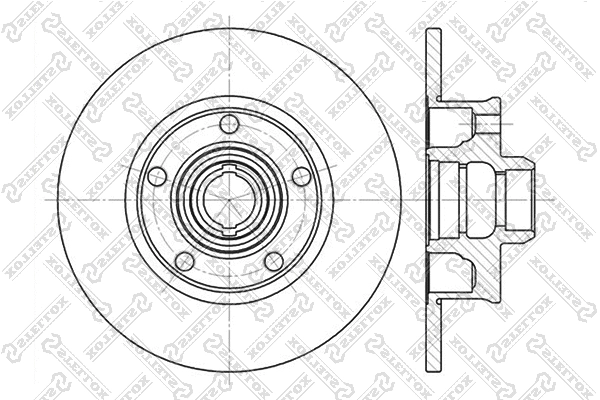 Disque de frein STELLOX 6020-4736-SX