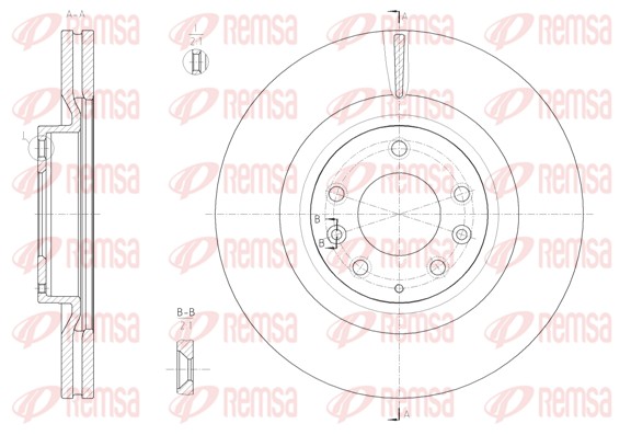Disque de frein REMSA 61994.10