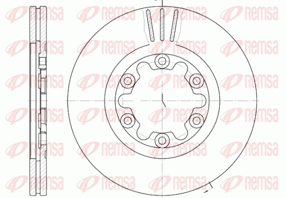 Disque de frein REMSA 6882.10