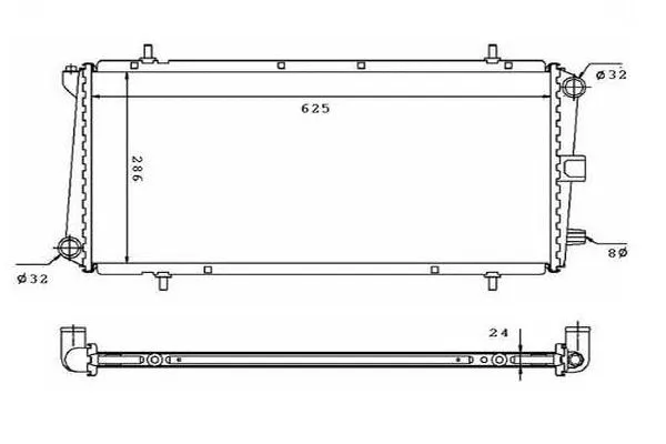Radiateur, refroidissement du moteur ORDONEZ 2060290