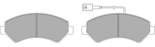 Kit de plaquettes de frein, frein à disque FREMAX FBP-1478