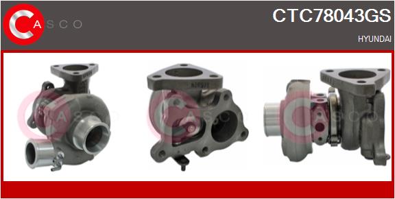 Turbocompresseur, suralimentation CASCO CTC78043GS