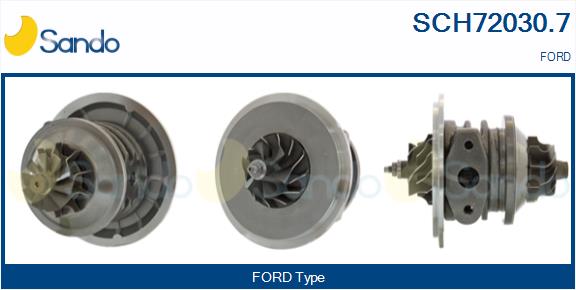 Groupe carter, turbocompresseur SANDO SCH72030.7