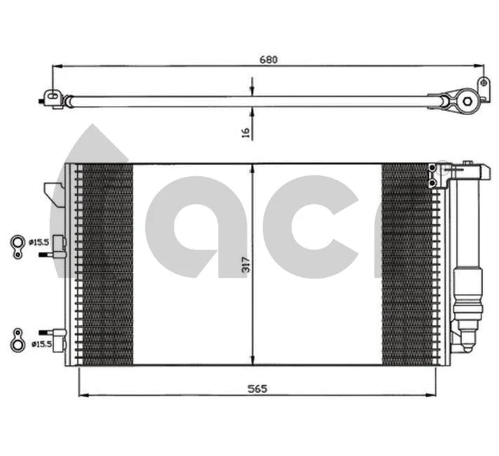 Condenseur, climatisation ACR 300578