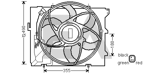 Ventilateur, refroidissement du moteur EACLIMA 33V07016