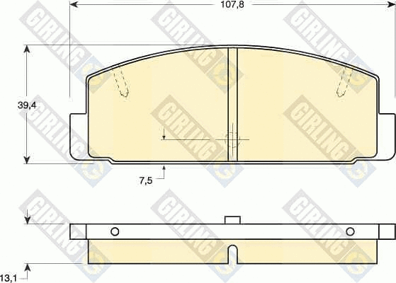 Kit de plaquettes de frein, frein à disque GIRLING 6110279