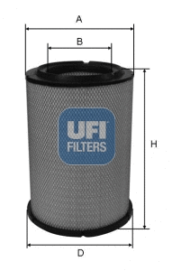 Filtre à air UFI 27.A25.00