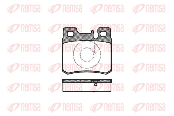 Kit de plaquettes de frein, frein à disque REMSA 0282.20