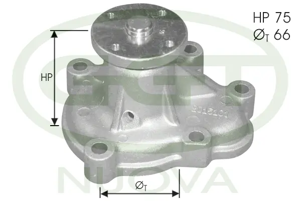 Pompe à eau, refroidissement du moteur GGT PA11154