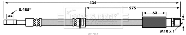 Flexible de frein BORG & BECK BBH7854