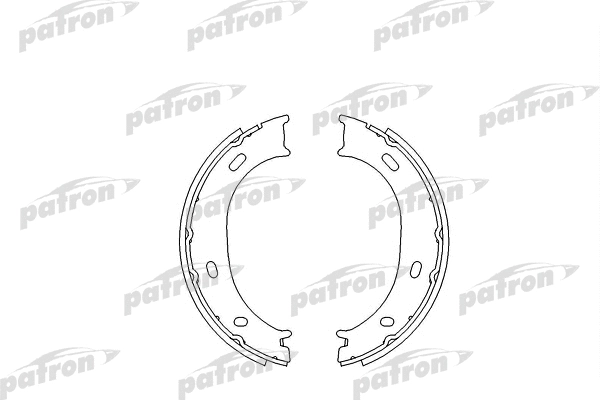 Jeu de mâchoires de frein, frein de stationnement PATRON PSP624