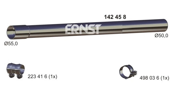 Tuyau d'échappement ERNST 142458