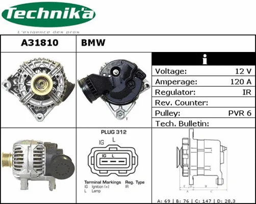 Alternateur Technika A31810