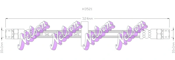 Flexible de frein KAWE H3521
