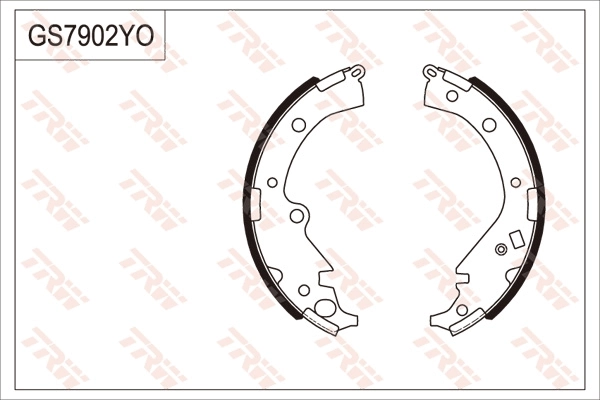 Jeu de mâchoires de frein TRW GS7902