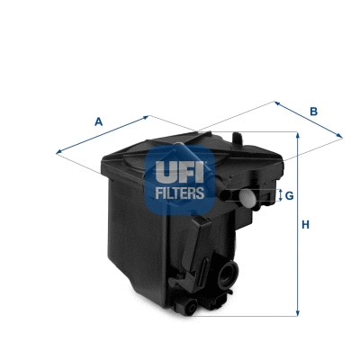 Filtre à carburant UFI 24.027.00