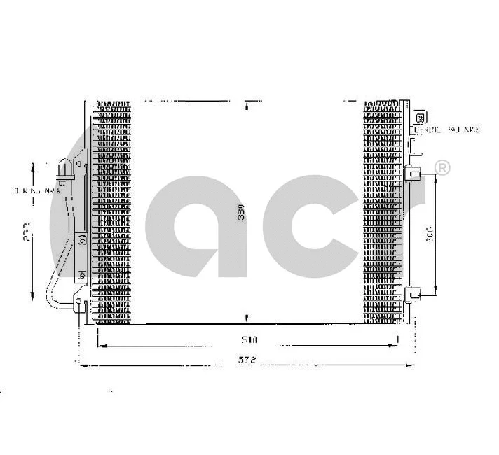Condenseur, climatisation ACR 300477