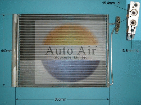 Condenseur, climatisation AUTO AIR GLOUCESTER 16-1327A