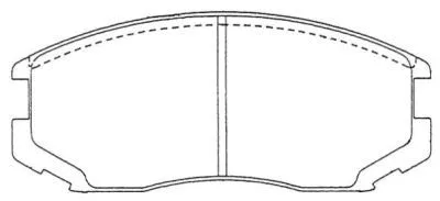 Kit de plaquettes de frein, frein à disque AISIN ASN-121