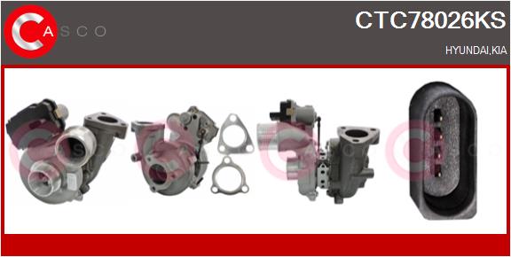 Turbocompresseur, suralimentation CASCO CTC78026KS