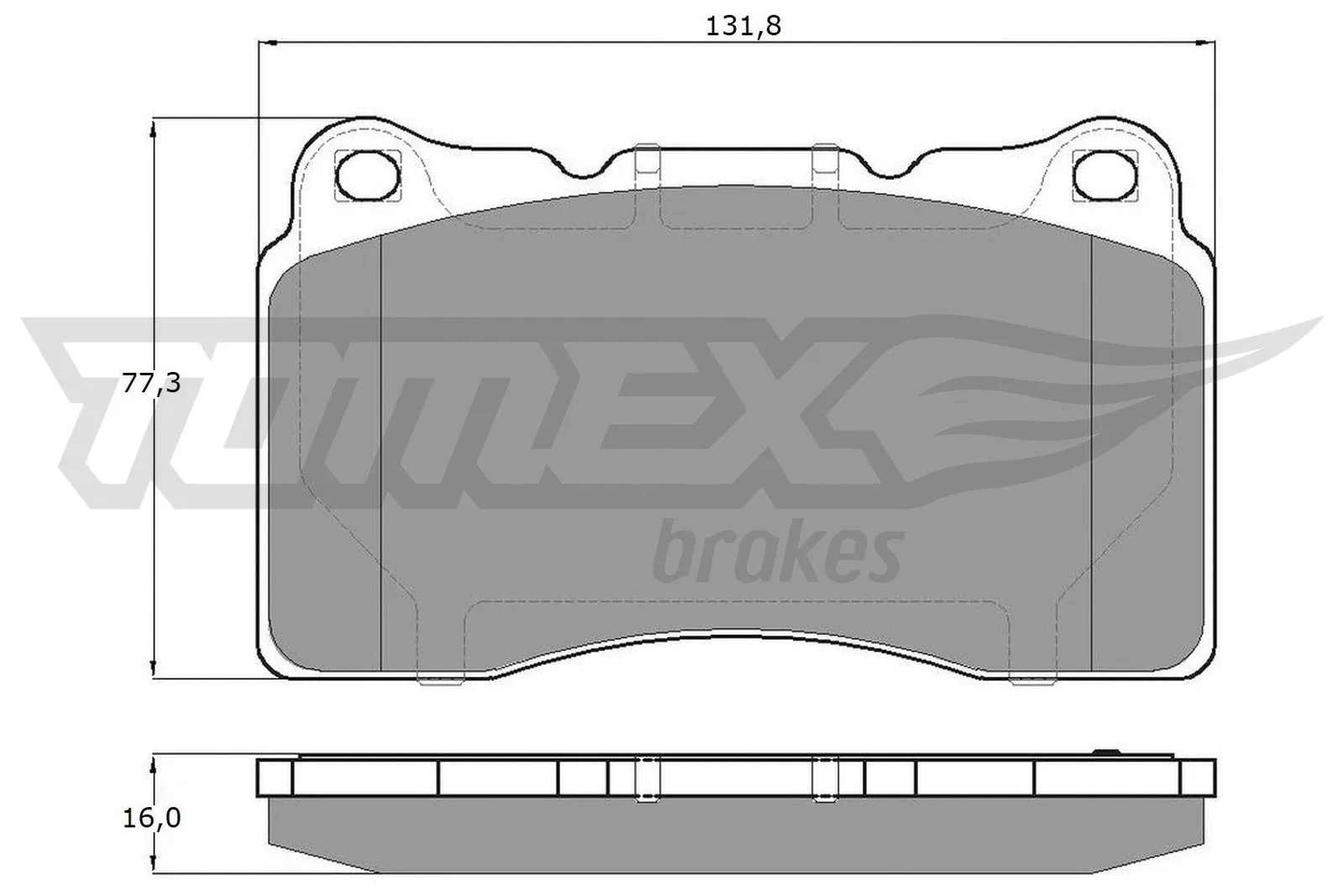 Kit de plaquettes de frein, frein à disque TOMEX Brakes TX 17-961