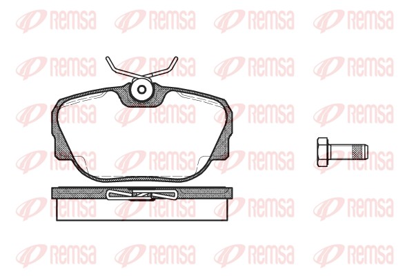 Kit de plaquettes de frein, frein à disque REMSA 0296.00