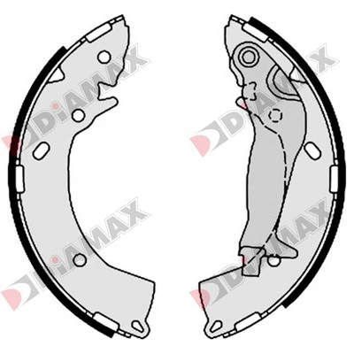 Jeu de mâchoires de frein DIAMAX N01108