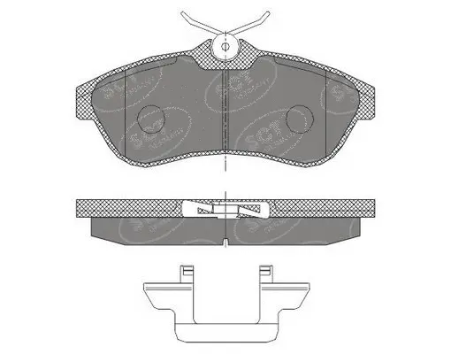 Kit de plaquettes de frein, frein à disque SCT - MANNOL SP 424 PR