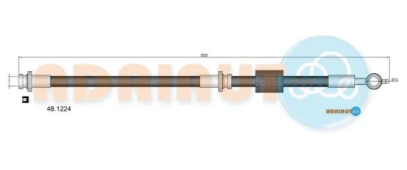 Flexible de frein ADRIAUTO 48.1224