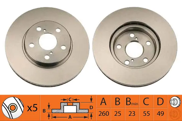 Disque de frein SB BR21118T
