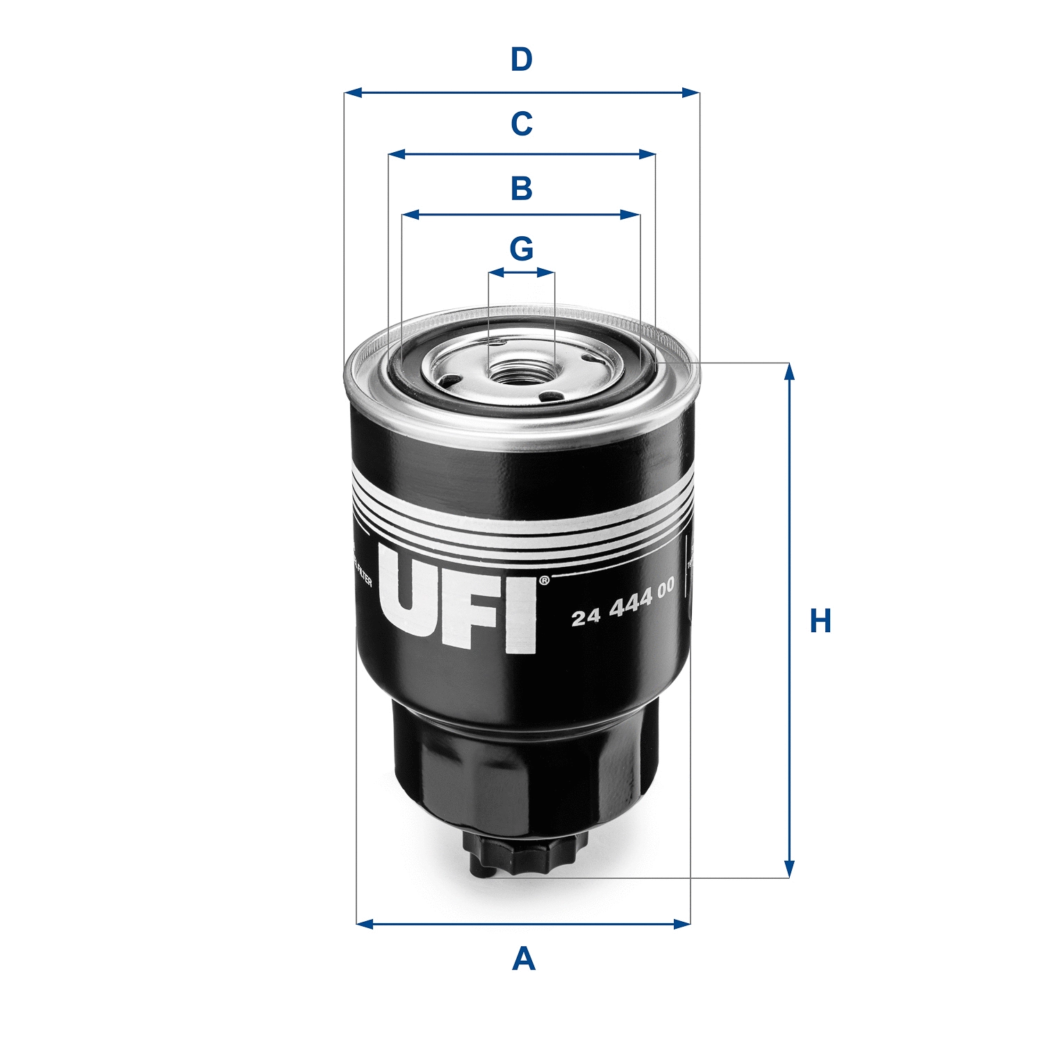 Filtre à carburant UFI 24.444.00