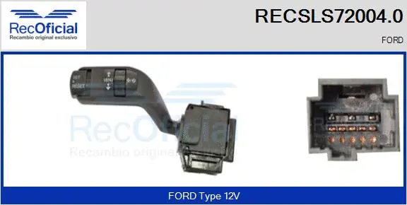 Commutateur de colonne de direction RECOFICIAL RECSLS72004.0
