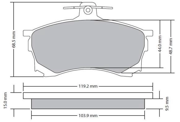 Kit de plaquettes de frein, frein à disque FREMAX FBP-1685