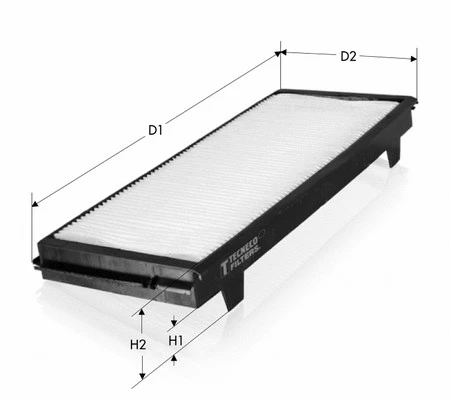 Filtre, air de l'habitacle TECNECO FILTERS CK9934