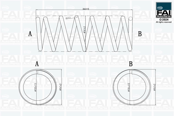 Ressort de suspension FAI AutoParts FPCS163