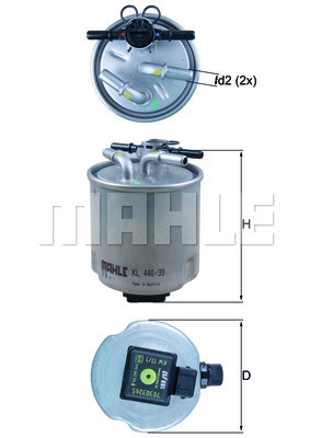Filtre à carburant WILMINK GROUP WG2325959