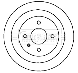 Tambour de frein BORG & BECK BBR7106