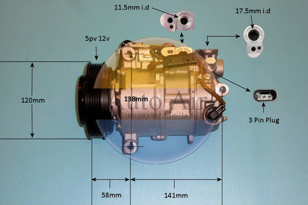Compresseur, climatisation AUTO AIR GLOUCESTER 14-5973P