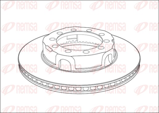 Disque de frein REMSA NCA1017.20