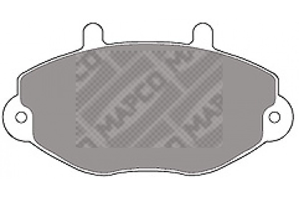 Kit de plaquettes de frein, frein à disque MAPCO 6381