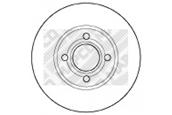 Disque de frein MAPCO 15863