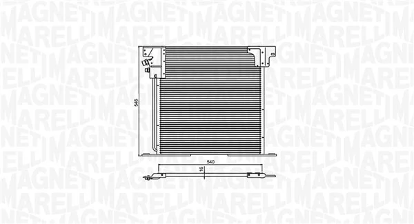 Condenseur, climatisation MAGNETI MARELLI 350203903000
