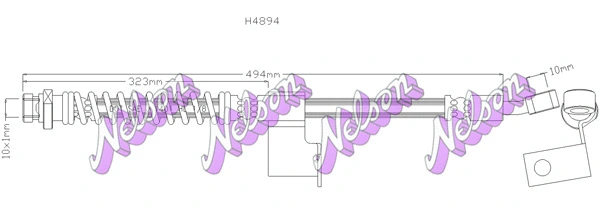 Flexible de frein KAWE H4894