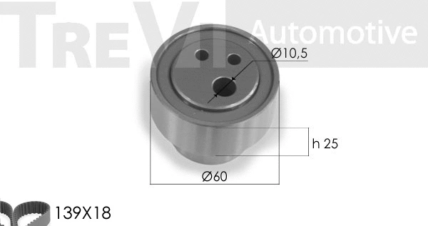 Kit de courroie crantée TREVI AUTOMOTIVE KD1193