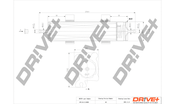 Filtre à carburant Dr!ve+ DP1110.13.0059